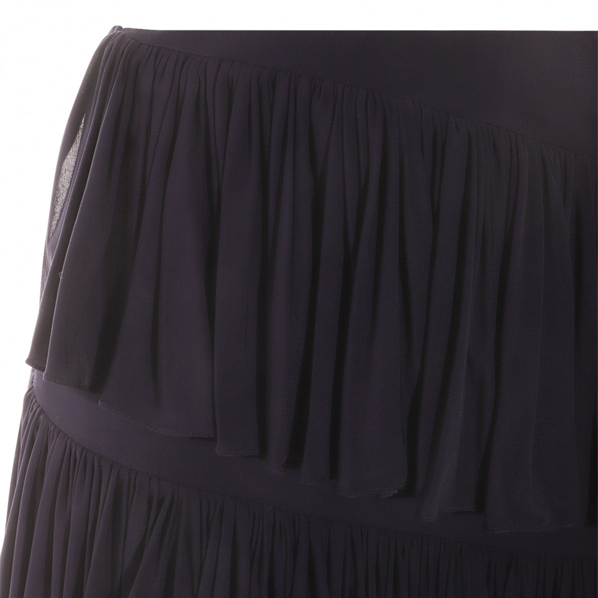BLACK VISCOSE SKIRT