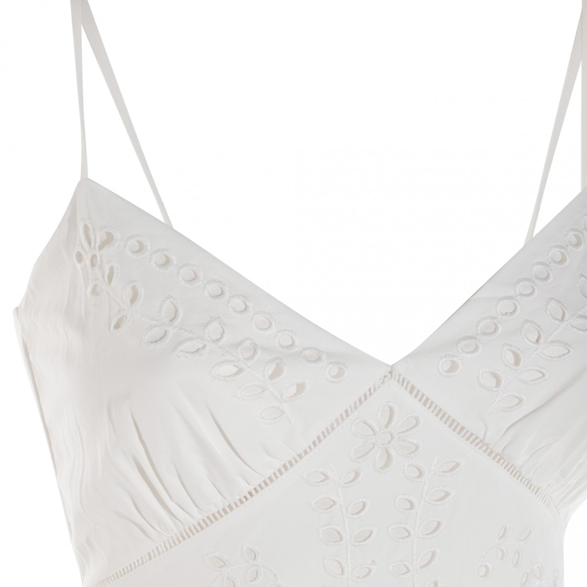 WHITE COTTON MAXI DRESS