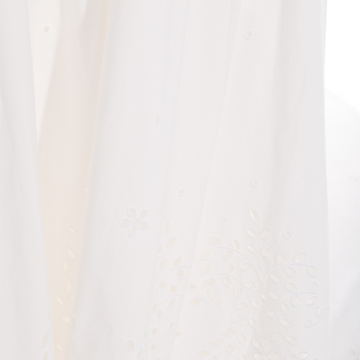 WHITE COTTON MAXI DRESS