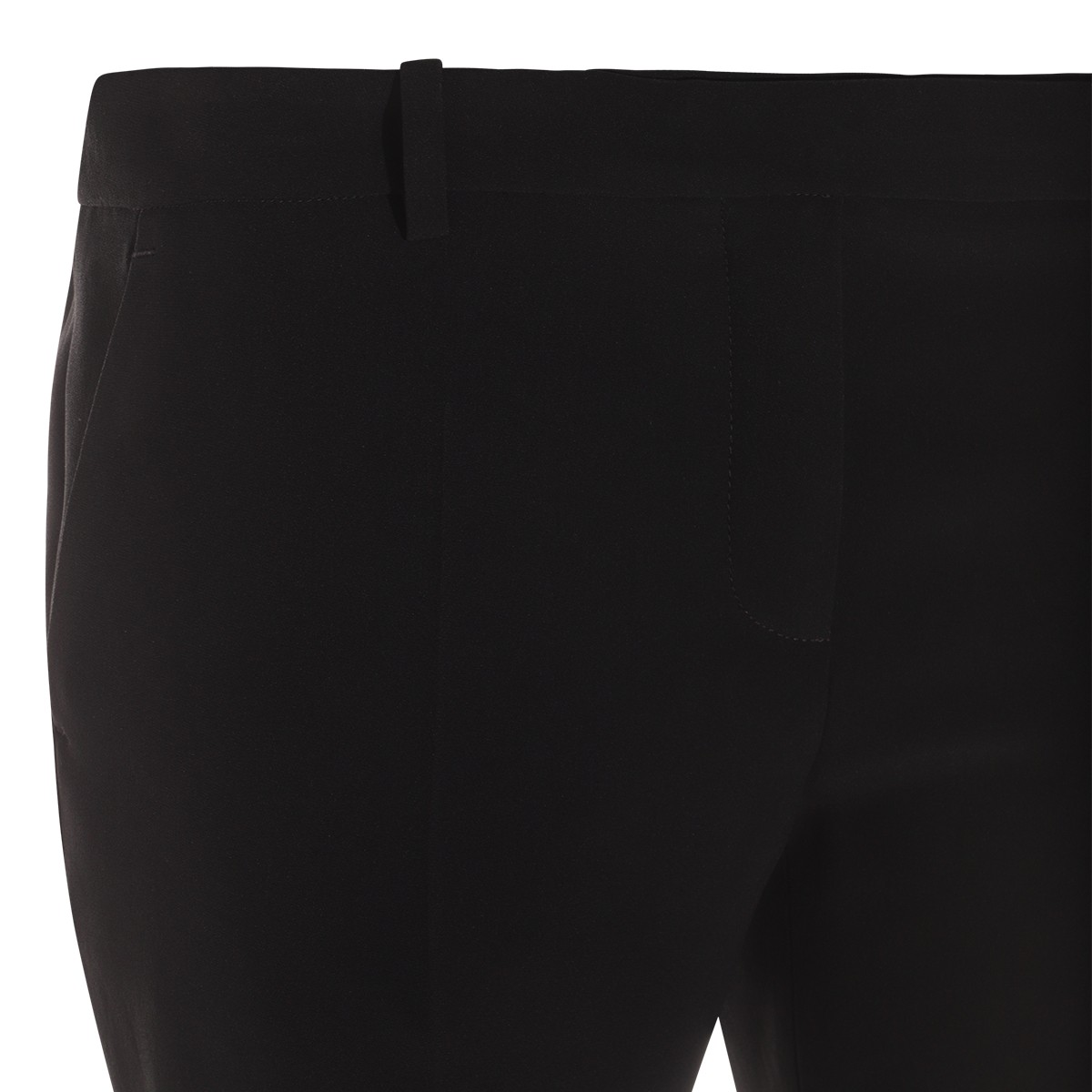 BLACK VISCOSE PANTS