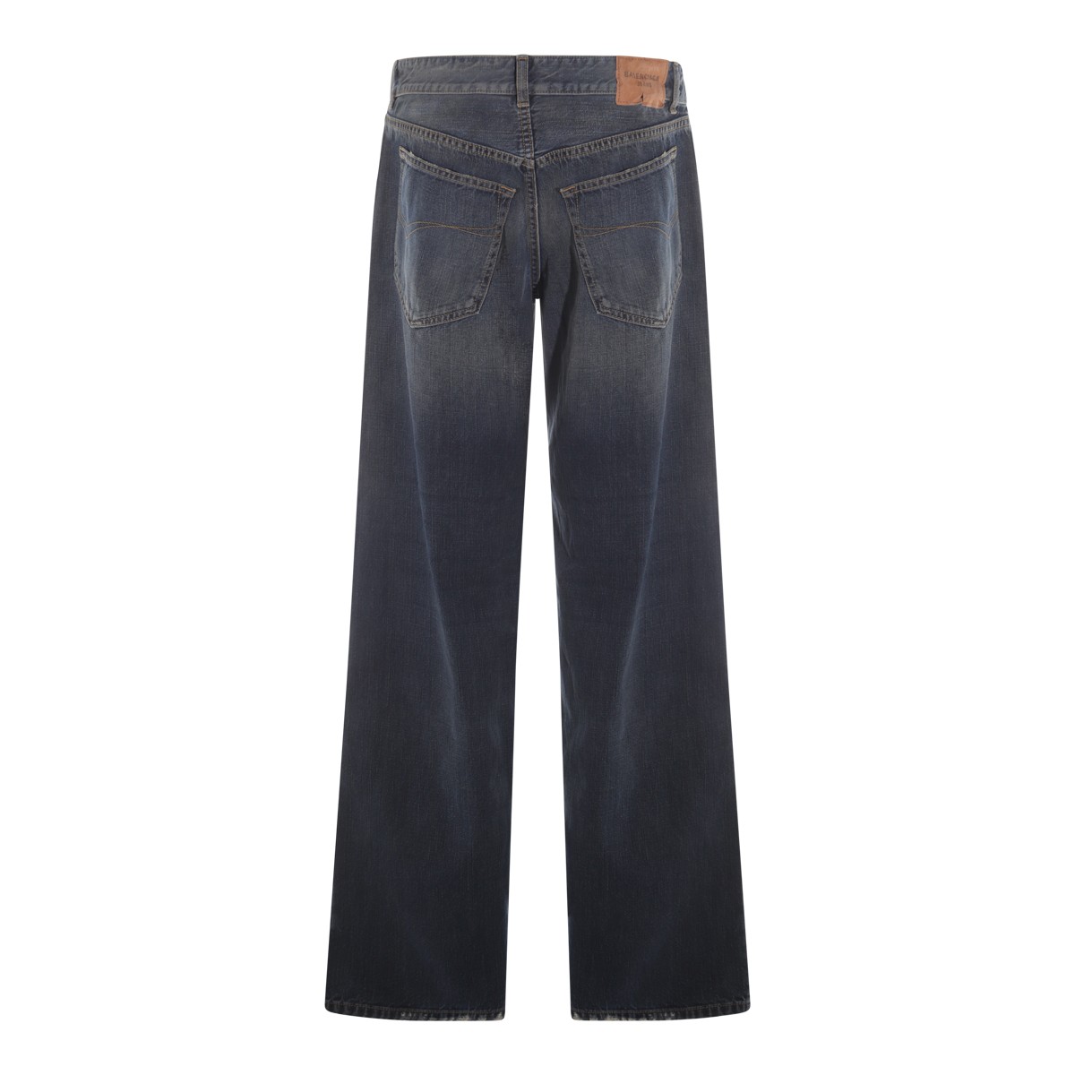 DARK BLUE COTTON DENIM JEANS DARK BLUE COTTON DENIM JEANS