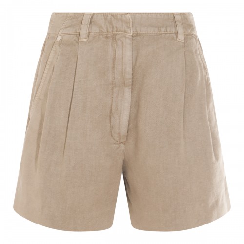 VIP【関税送料無料】希少 ANTONELLI FIRENZE BEIGE LINEN SHORTS Brax Men's Bermuda Shorts Ultralight Style Bozen Beige