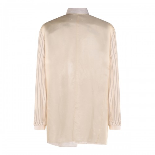 ECRU VISCOSE CASUAL JACKET 2