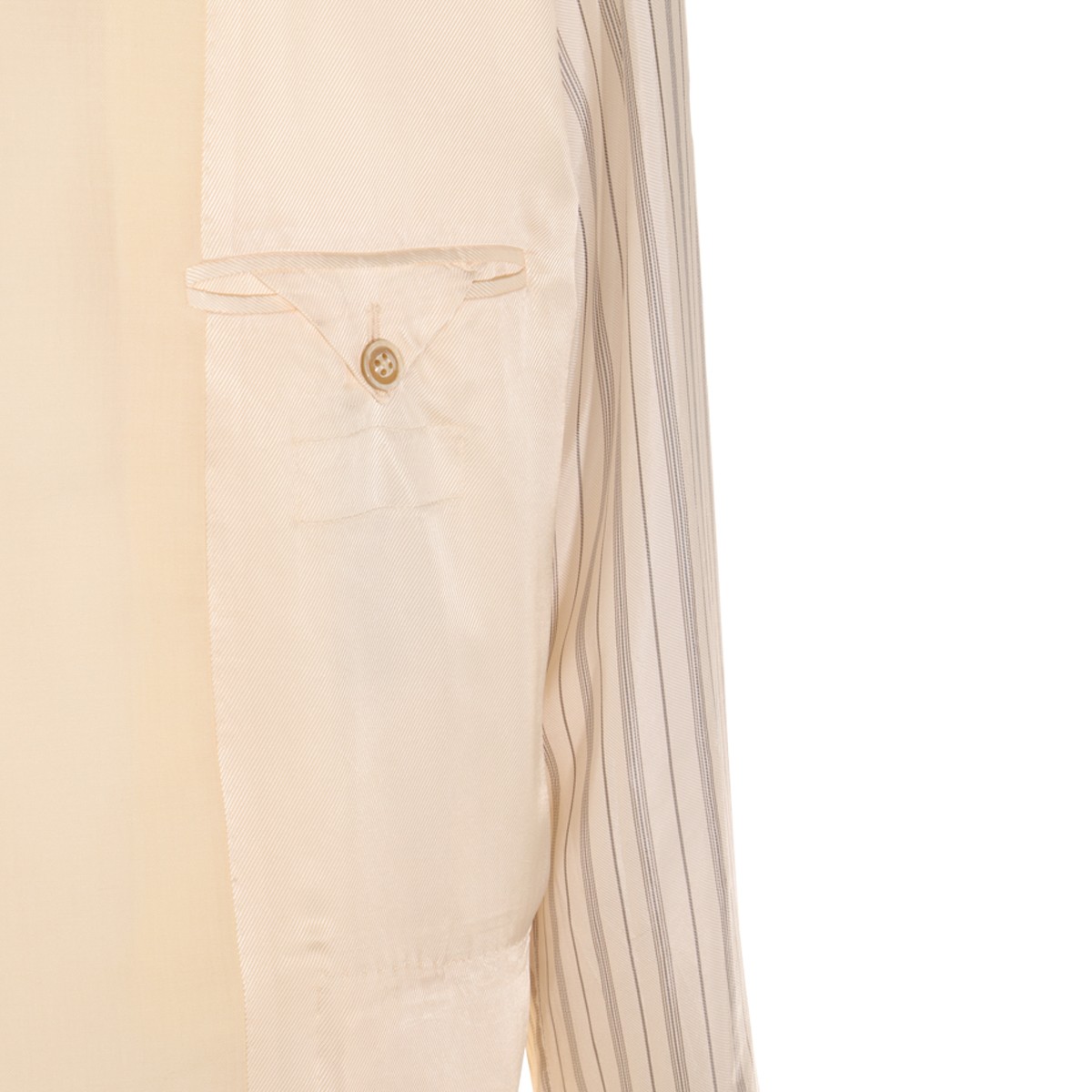 ECRU VISCOSE CASUAL JACKET ECRU VISCOSE CASUAL JACKET