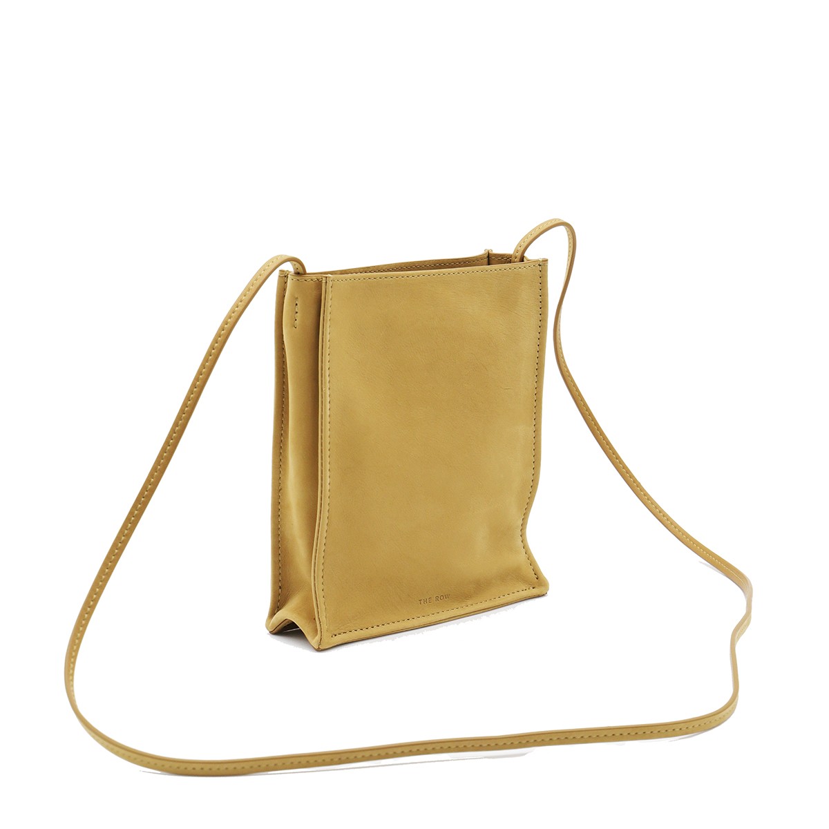 DARK YELLOW LEATHER CROSSBODY BAG DARK YELLOW LEATHER CROSSBODY BAG