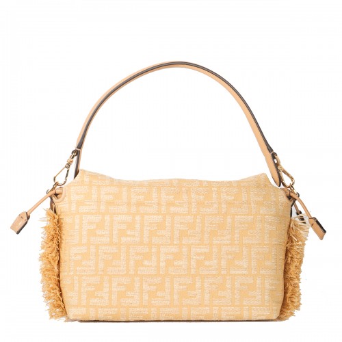 NATURAL LEATHER MAMMA BAGUETTE MEDIUM SHOULDER BAG