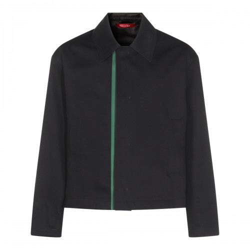 DARK BLUE COTTON CASUAL JACKET