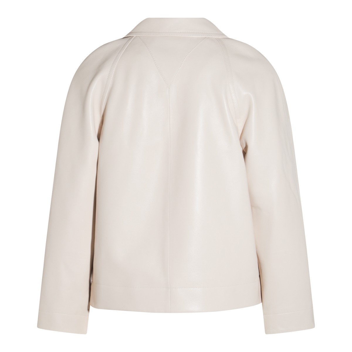 WHITE LEATHER JACKET