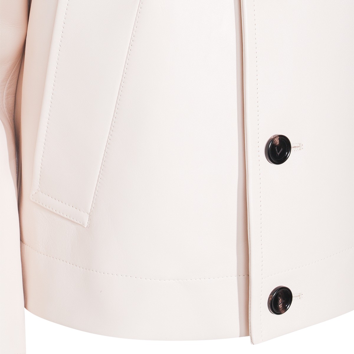 WHITE LEATHER JACKET