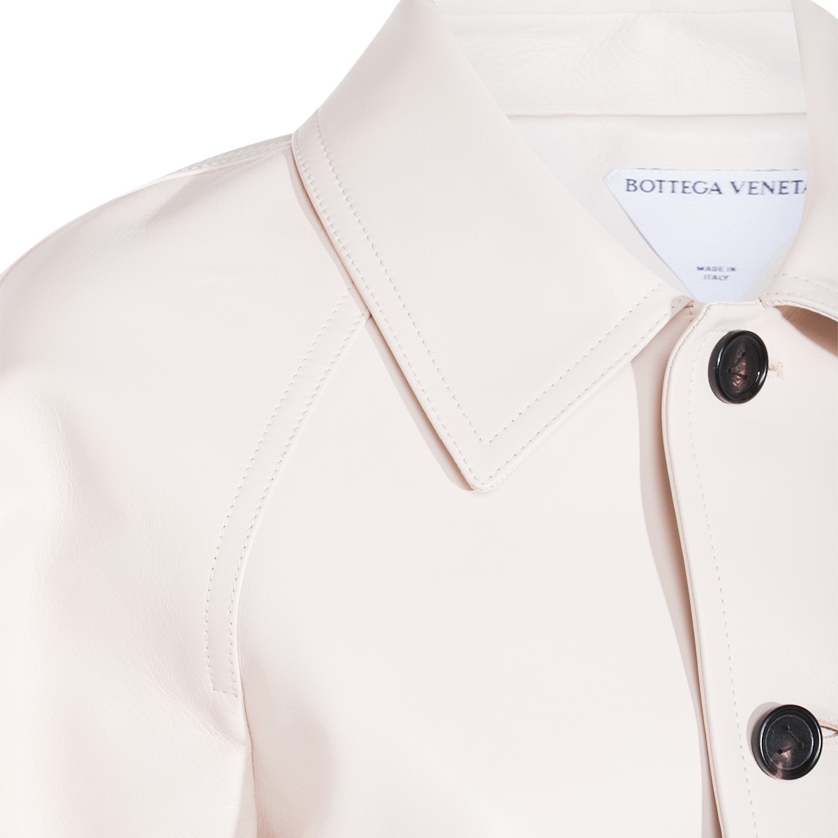 WHITE LEATHER JACKET