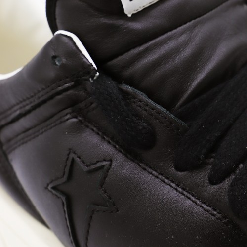 BLACK LEATHER TURBOWPN OX LOW SNEAKERS