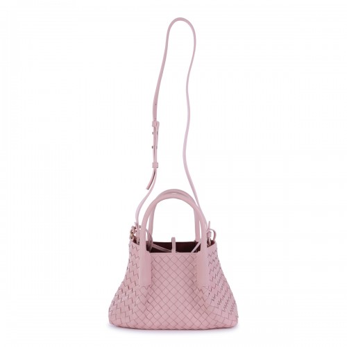PINK LEATHER PINACOTECA SMALL TOTES