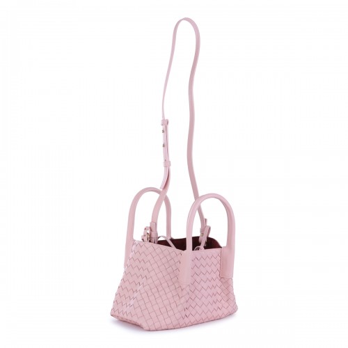 PINK LEATHER PINACOTECA SMALL TOTES