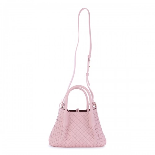 PINK LEATHER PINACOTECA SMALL TOTES