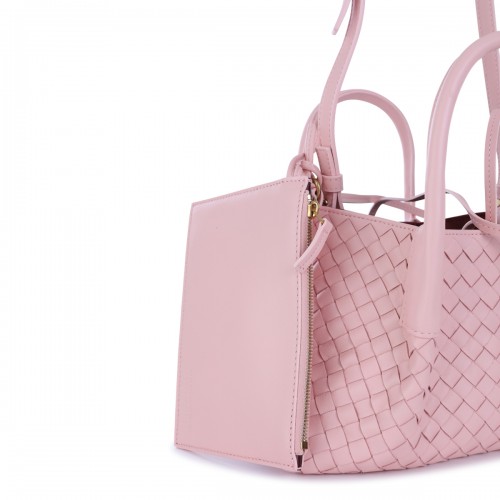 PINK LEATHER PINACOTECA SMALL TOTES