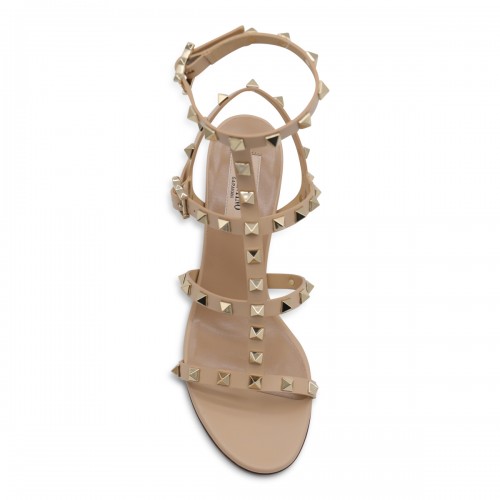 BEIGE LEATHER SANDALS
