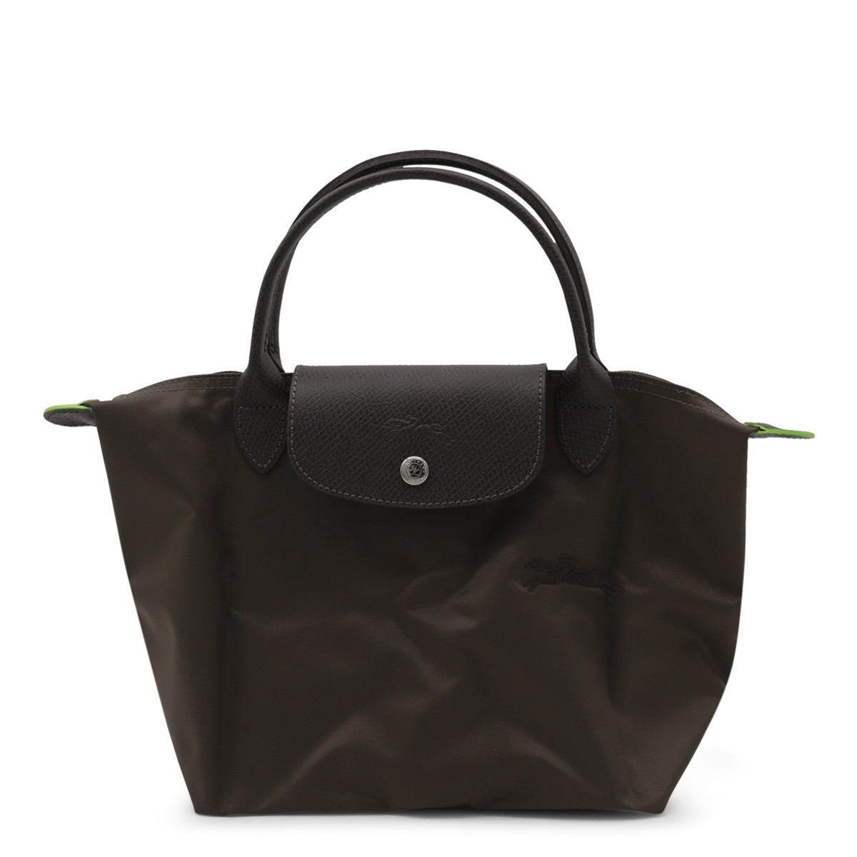 BLACK COTTON AND LEATHER LE PLIAGE S...