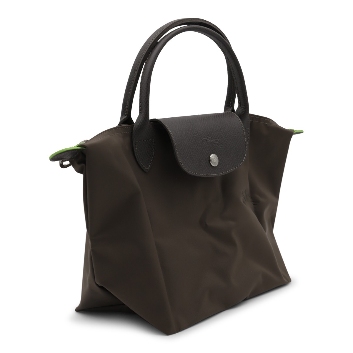BLACK COTTON AND LEATHER LE PLIAGE S...