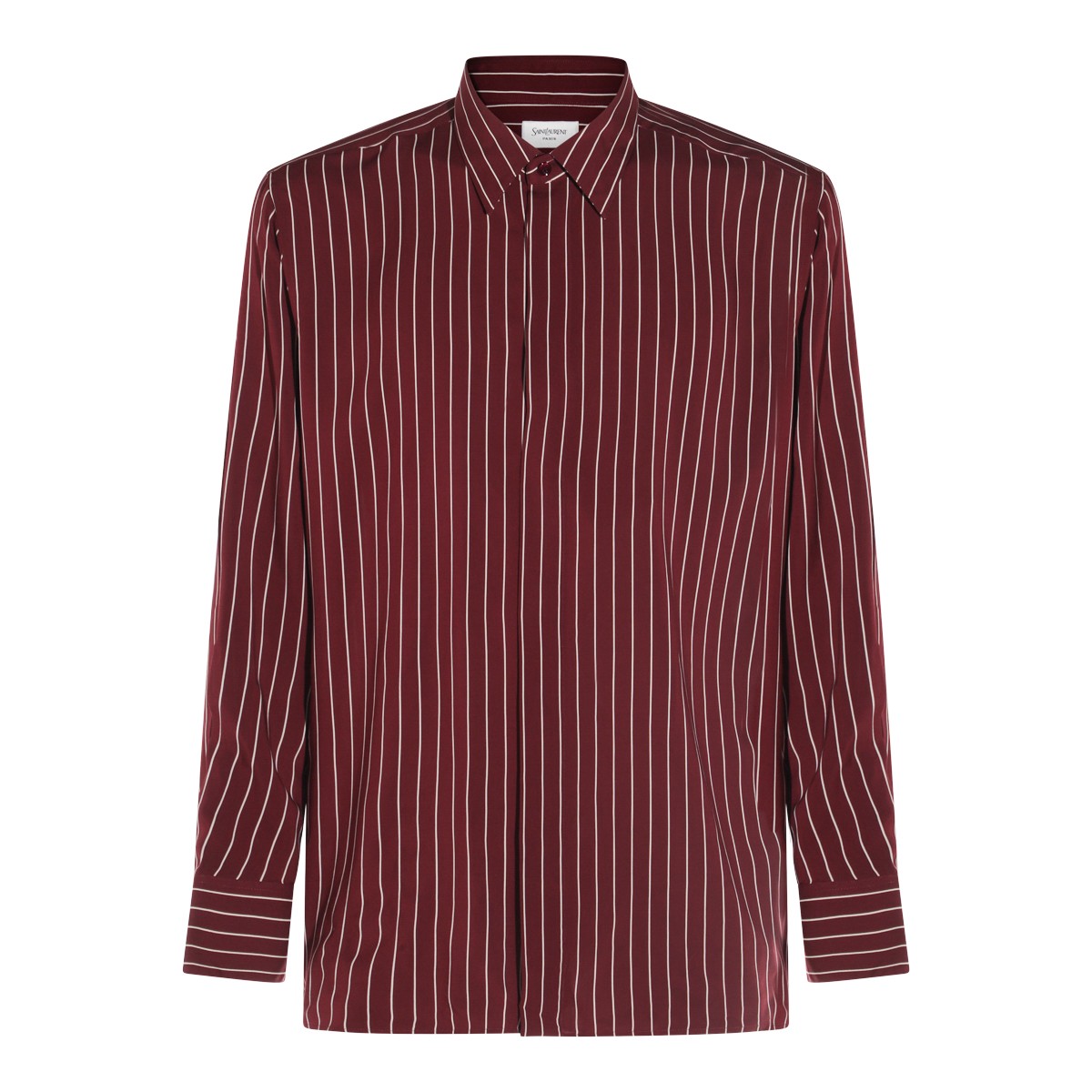 RED AND BLACK VISCOSE SHIRT
