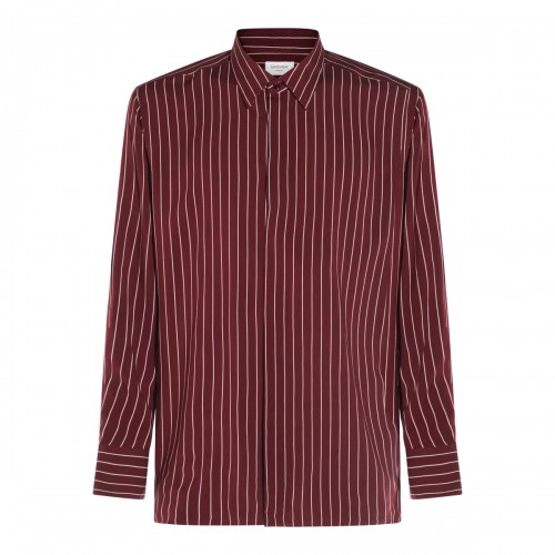 RED AND BLACK VISCOSE SHIRT