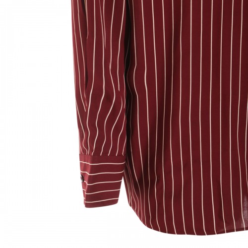 RED AND BLACK VISCOSE SHIRT