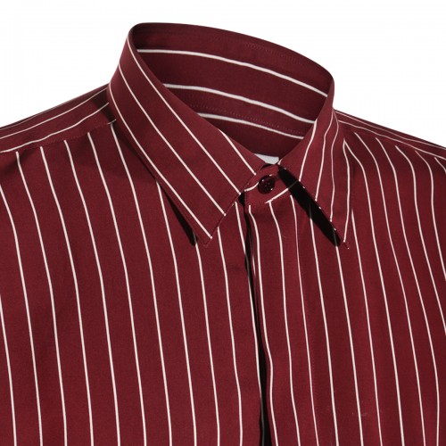 RED AND BLACK VISCOSE SHIRT