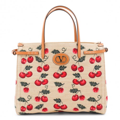 BEIGE COTTON ANTIBES TOTES