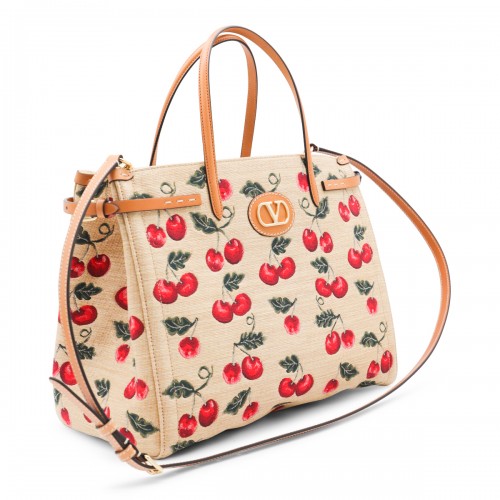BEIGE COTTON ANTIBES TOTES