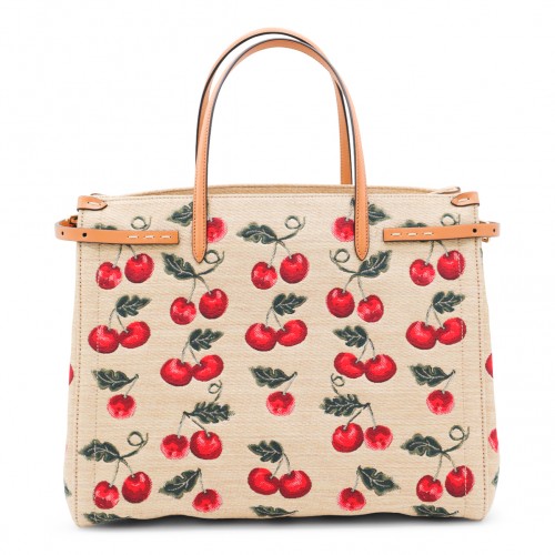 BEIGE COTTON ANTIBES TOTES