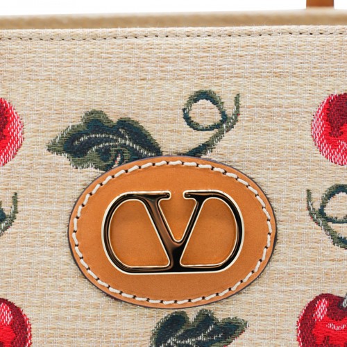 BEIGE COTTON ANTIBES TOTES