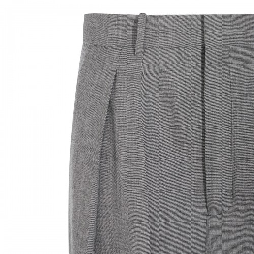 GREY WOOL PANTS