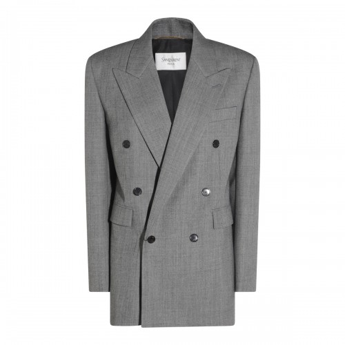 GREY WOOL BLAZER