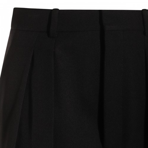 BLACK WOOL PANTS
