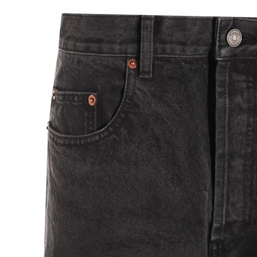 BLACK COTTON DENIM JEANS