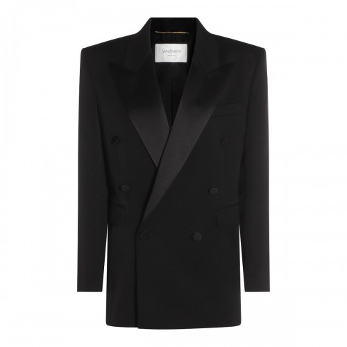 BLACK WOOL BLAZER
