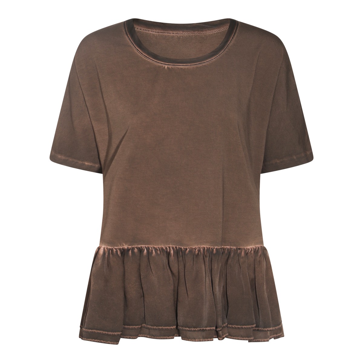 BROWN COTTON TODI TOP
