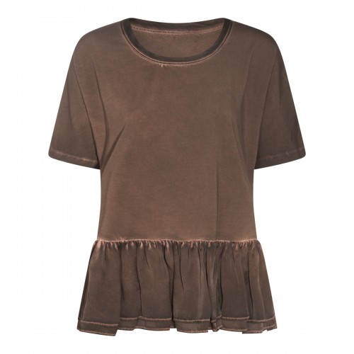BROWN COTTON TODI TOP