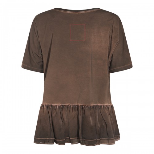 BROWN COTTON TODI TOP