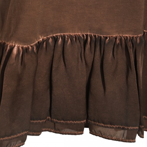 BROWN COTTON TODI TOP