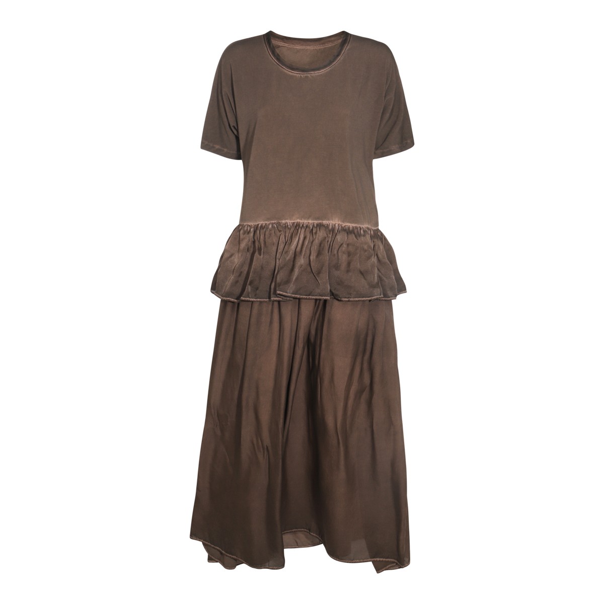 BROWN COTTON DRESS