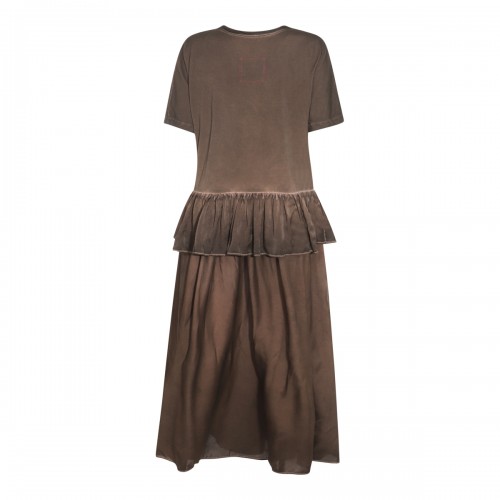 BROWN COTTON DRESS