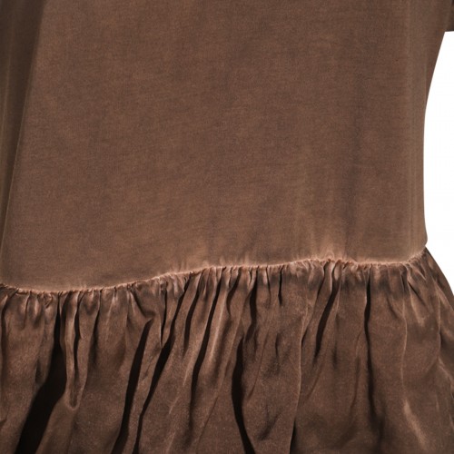 BROWN COTTON DRESS