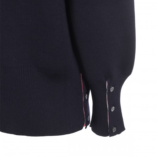 NAVY WOOL KNITWEAR