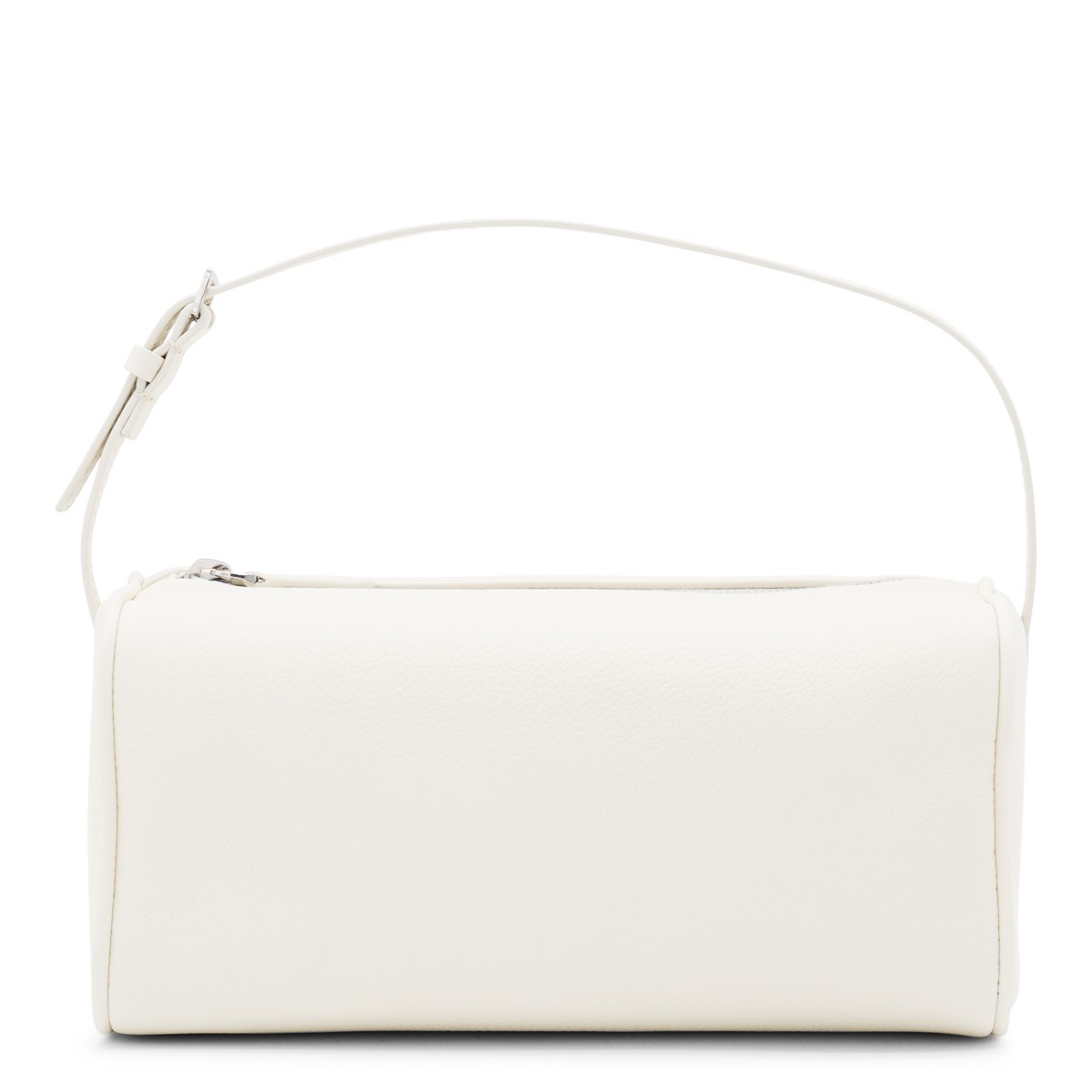 WHITE LEATHER 90'S TOP HANDLE BAG