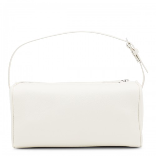 WHITE LEATHER 90'S TOP HANDLE BAG