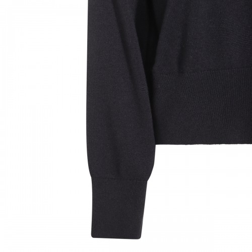 DARK BLUE CASHMERE KNITWEAR