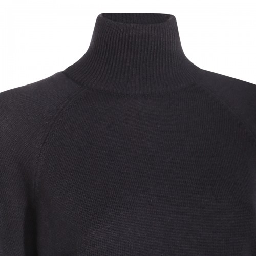 DARK BLUE CASHMERE KNITWEAR