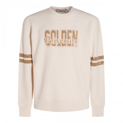BEIGE COTTON SWEATSHIRT