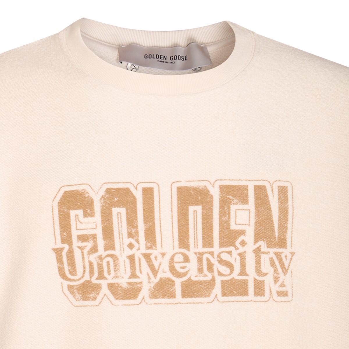 BEIGE COTTON SWEATSHIRT BEIGE COTTON SWEATSHIRT