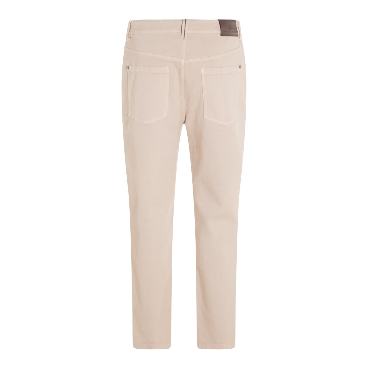 BEIGE COTTON JEANS